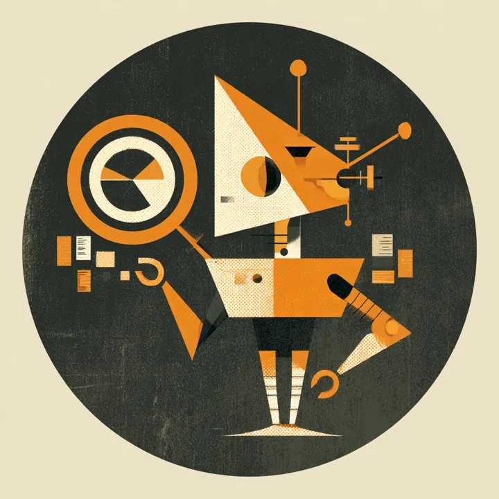 SEO AI Agent illustration - Be found by the people who are looking for you. Automated marketing workflow for small businesses by TheAIShop. Skill level: Intermediate.