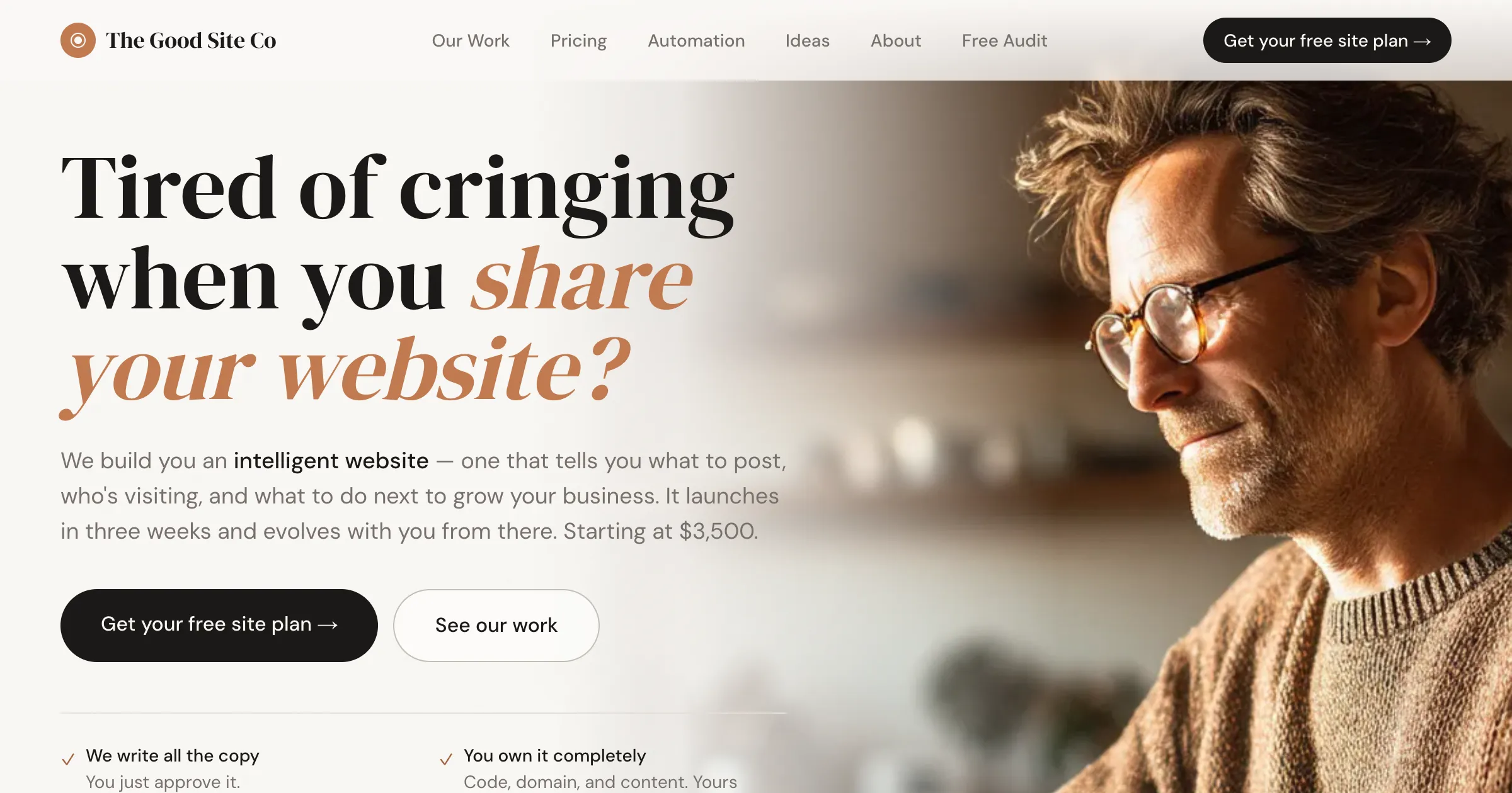 TheGoodSite site preview